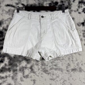 Patagonia Stand Up Shorts Womens Size 6 Y2K White Outdoors Travel Cotton